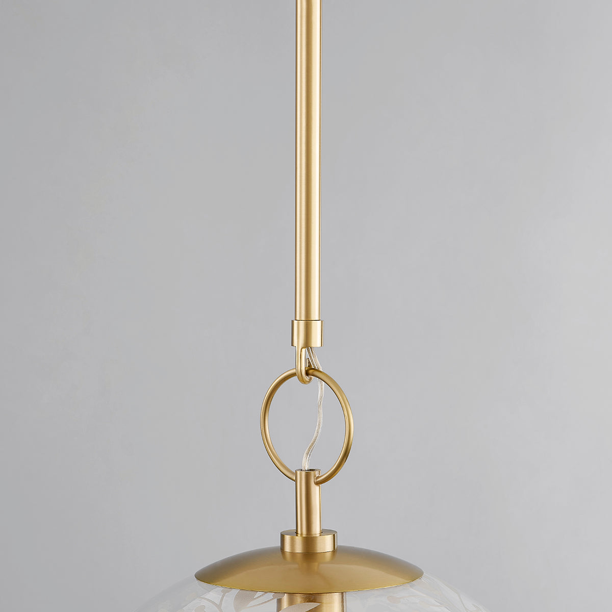 Hudson Valley Belleville 14" Pendant in Aged Brass, alternate view 2