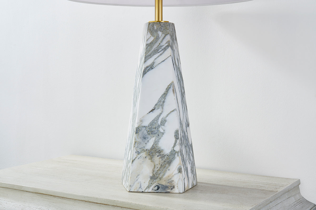 Hudson Valley Benicia Table Lamp Aged Brass detail view 1