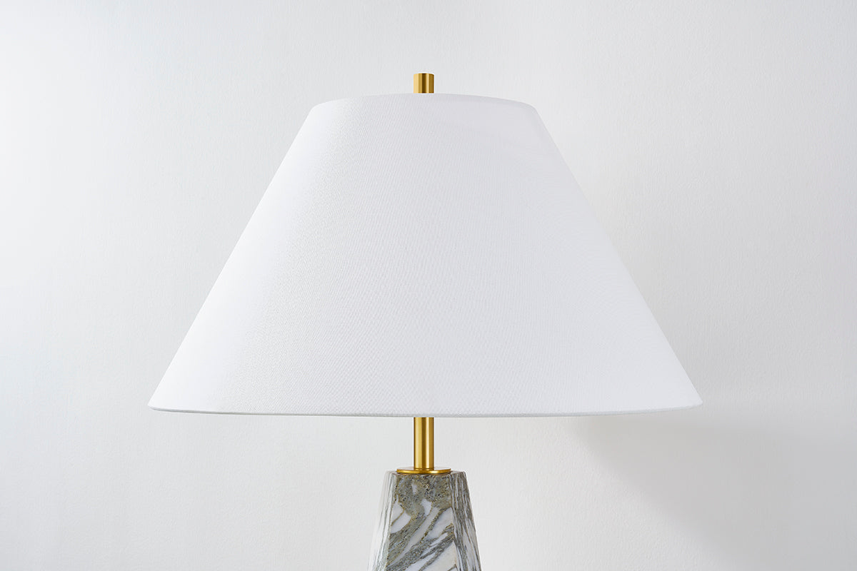 Hudson Valley Benicia Table Lamp Aged Brass detail view 2
