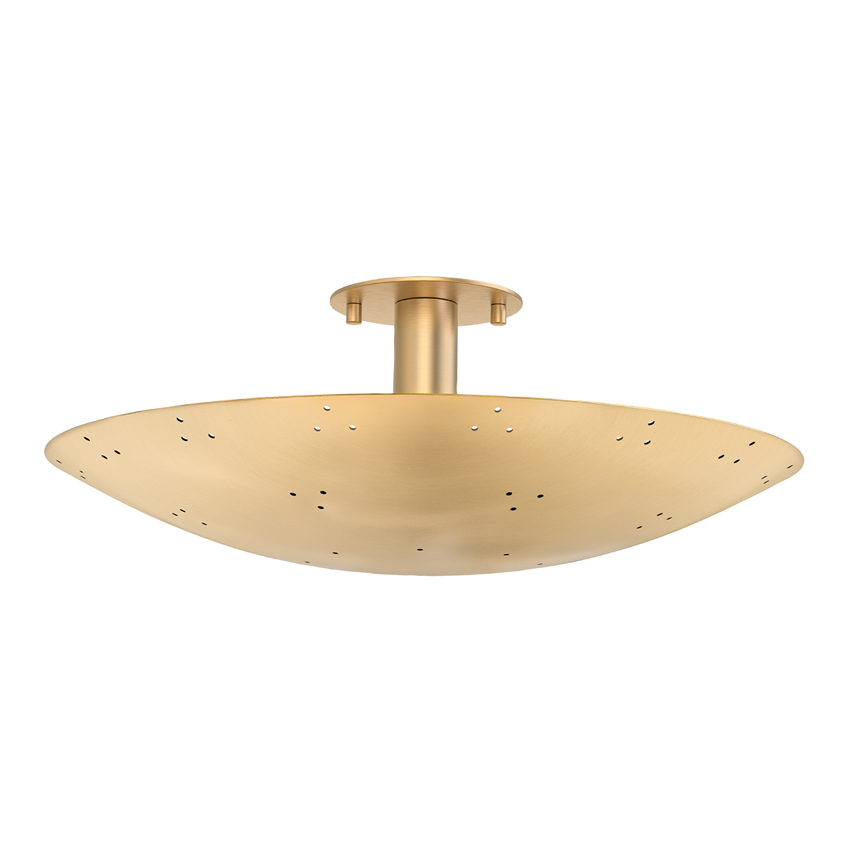 Hudson Valley Bern 18" 3-Light Flush Mount Vintage Brass