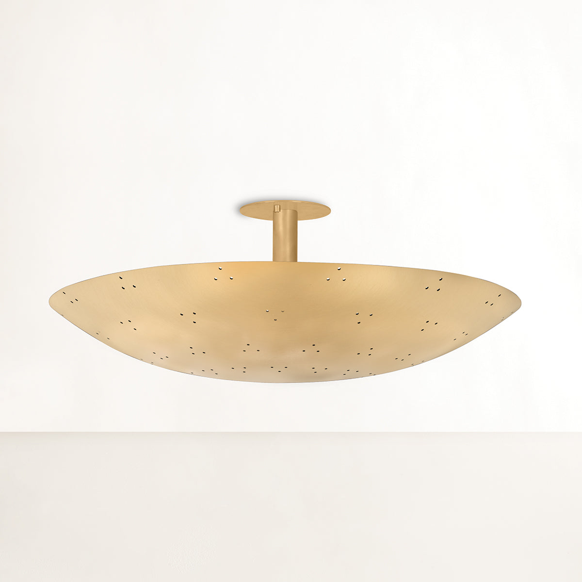 Hudson Valley Bern 28" 3-Light Flush Mount in Vintage Brass, alternate view 3