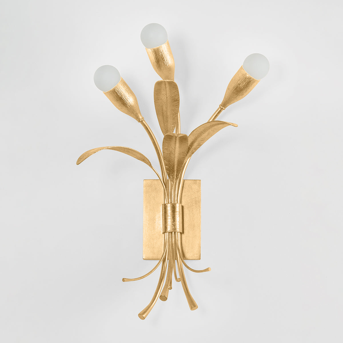 Hudson Valley Bilston 3-Light Wall Sconce in Vintage Gold Leaf, alternate view 2