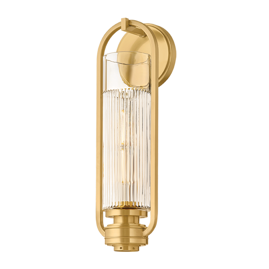 Hudson Valley Binnewater Wall Sconce Aged Brass