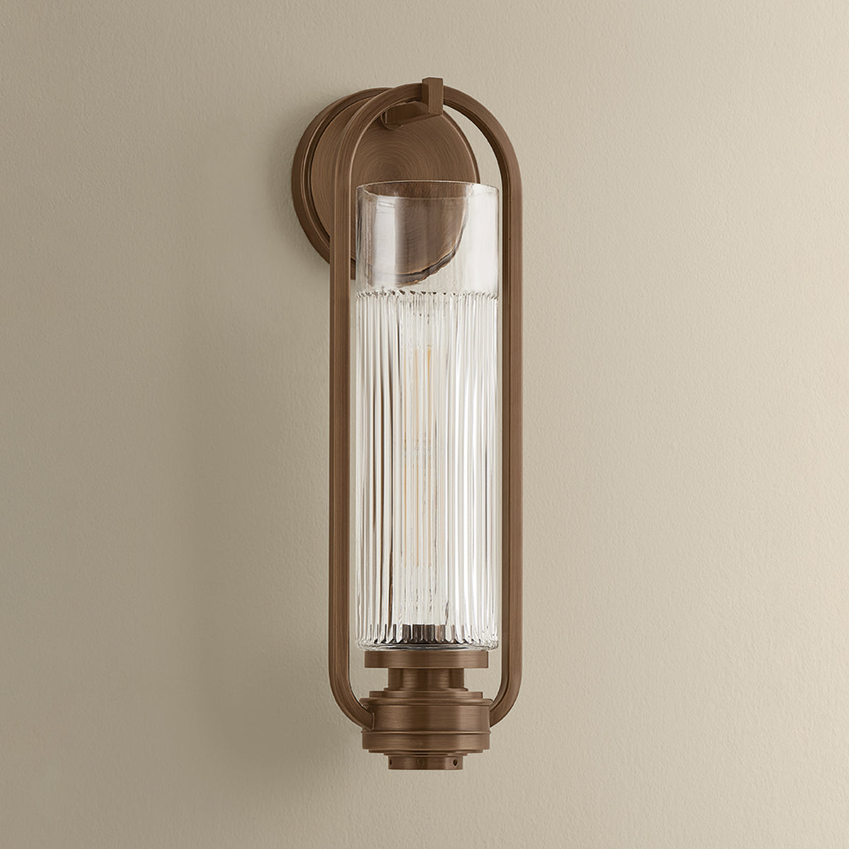 Hudson Valley Binnewater Wall Sconce in Historic Bronze, alternate view 1