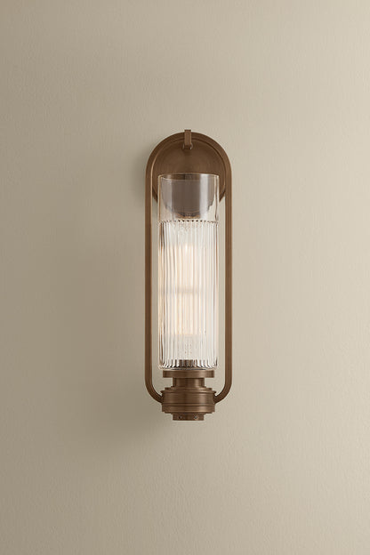Hudson Valley Binnewater Wall Sconce in Historic Bronze, room setting 1