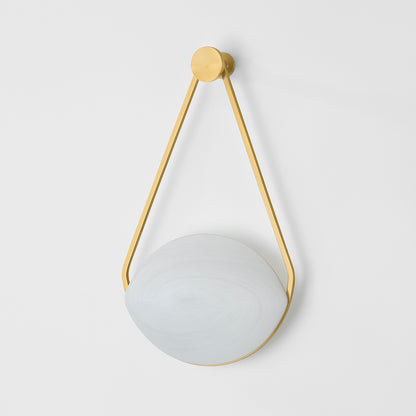 Hudson Valley Blaina Wall Sconce in Aged Brass, alternate view 1
