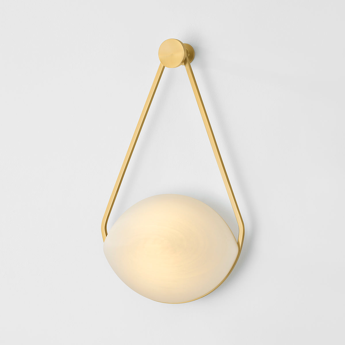 Hudson Valley Blaina Wall Sconce in Aged Brass, alternate view 2