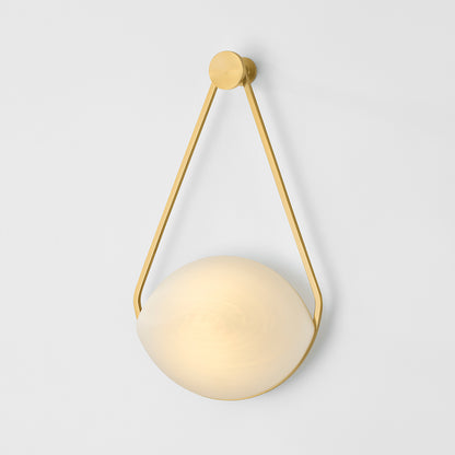 Hudson Valley Blaina Wall Sconce in Aged Brass, alternate view 2