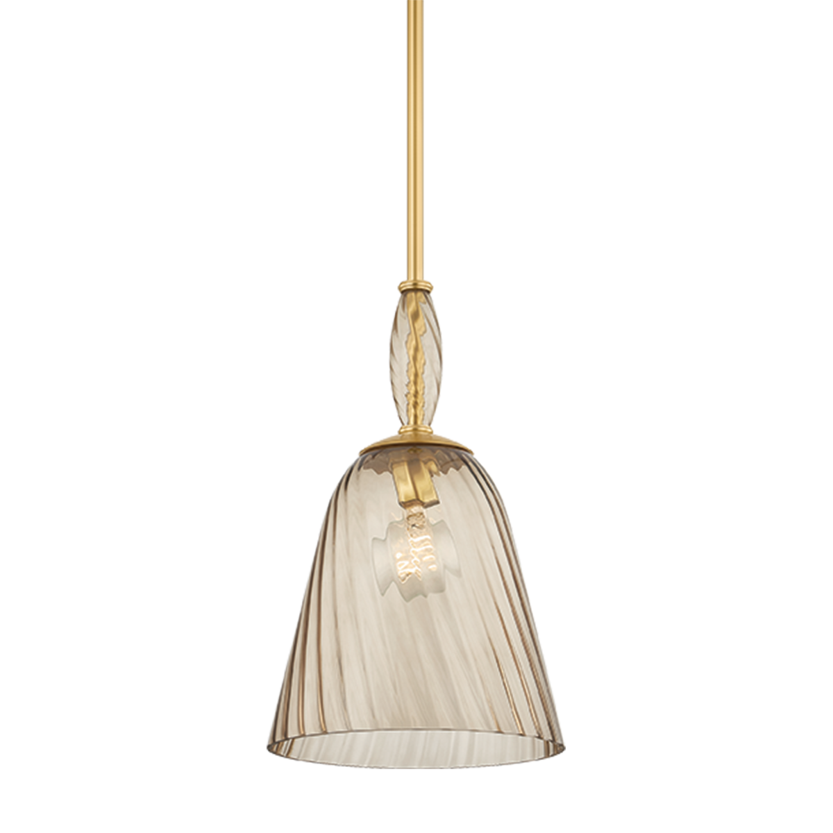 Hudson Valley Bleecker 11" Pendant Aged Brass