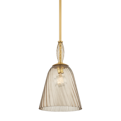 Hudson Valley Bleecker 11" Pendant Aged Brass