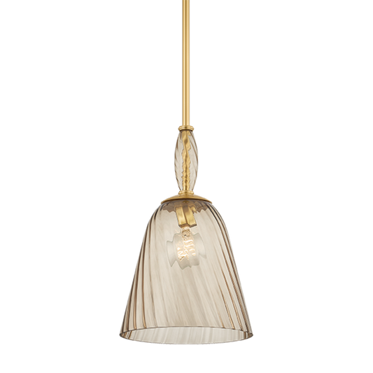 Hudson Valley Bleecker 11" Pendant Aged Brass