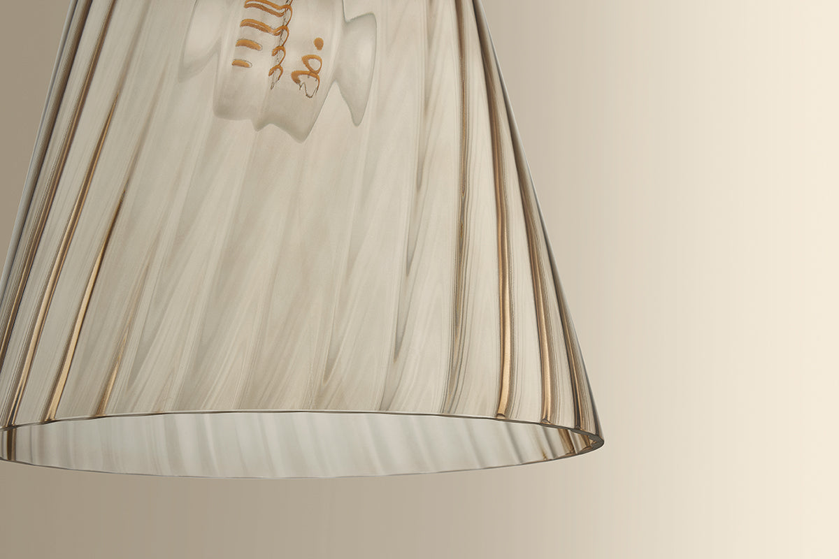 Hudson Valley Bleecker 11" Pendant in Aged Brass, room setting 4