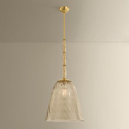 Hudson Valley Bleecker 16" Pendant in Aged Brass, alternate view 1