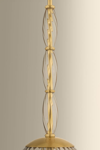 Hudson Valley Bleecker 16" Pendant in Aged Brass, room setting 2
