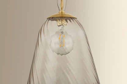 Hudson Valley Bleecker 16" Pendant in Aged Brass, room setting 3