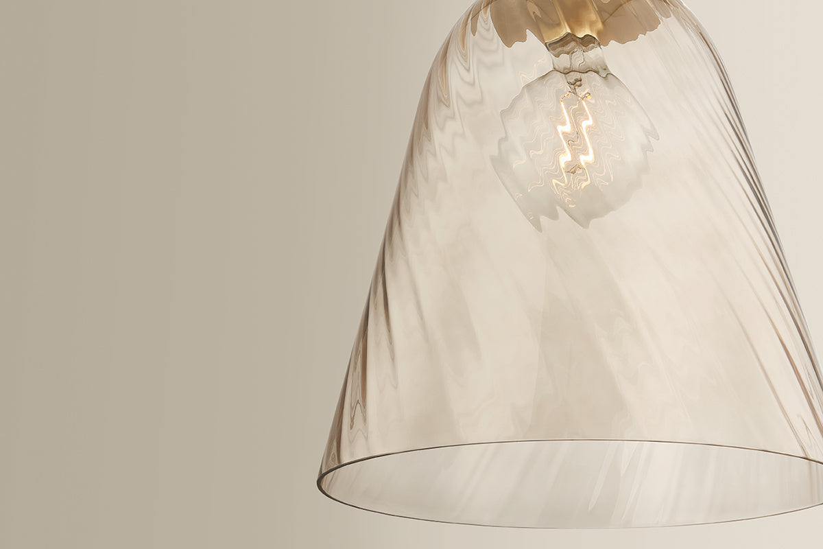 Hudson Valley Bleecker 16" Pendant in Aged Brass, room setting 4