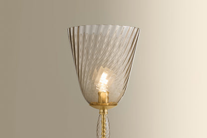 Hudson Valley Bleecker Floor Lamp Aged Brass detail view 2