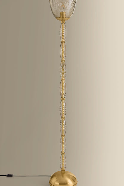 Hudson Valley Bleecker Floor Lamp Aged Brass detail view 3