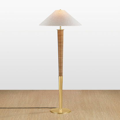 Hudson Valley Bohicket Floor Lamp in Aged Brass, alternate view 2