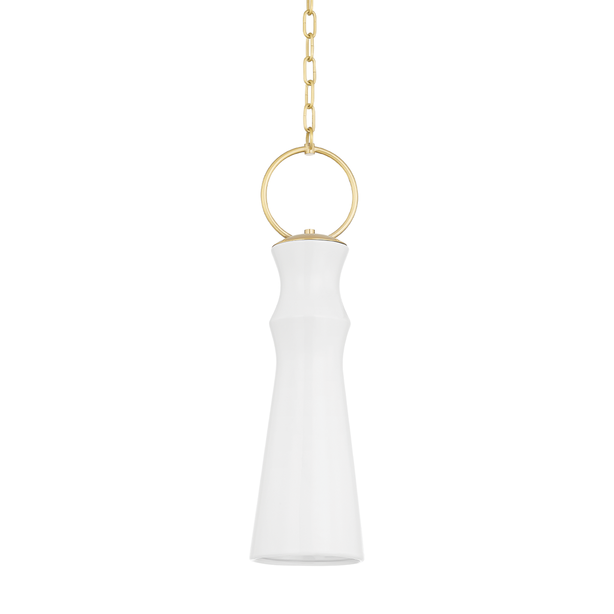Hudson Valley Borden Pendant Aged Brass / CGW