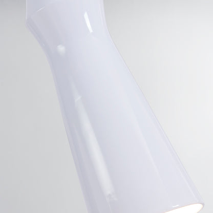 Hudson Valley Borden Pendant in Aged Brass / Ceramic Gloss White, alternate view 3