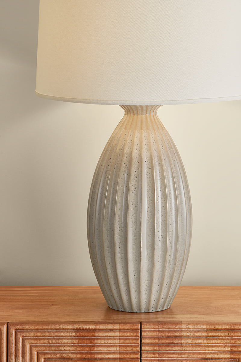 Hudson Valley Box Elder Table Lamp Aged Brass detail view 2