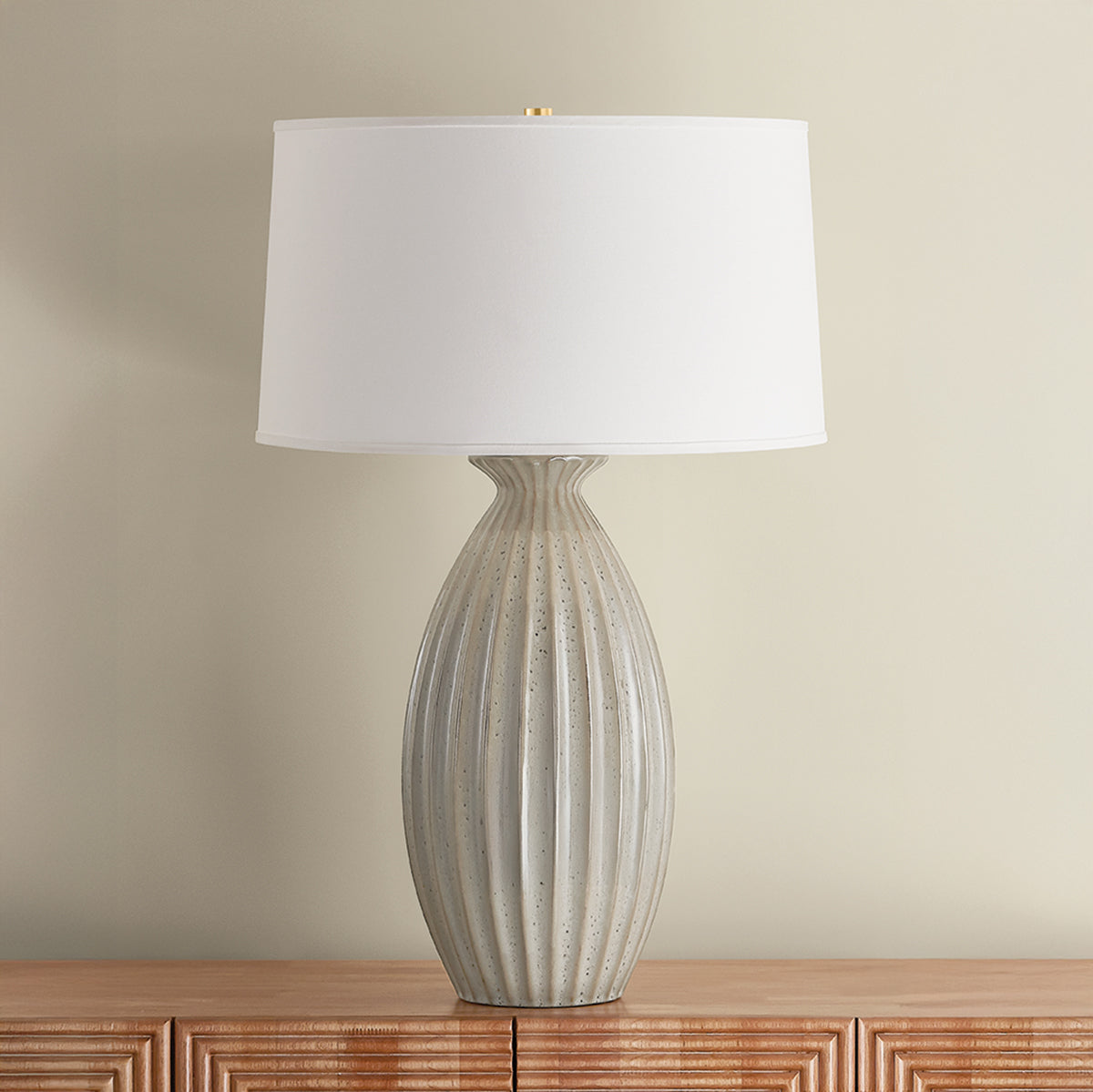 Hudson Valley Box Elder Table Lamp Aged Brass detail view 4