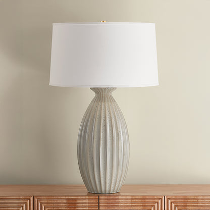 Hudson Valley Box Elder Table Lamp Aged Brass detail view 4