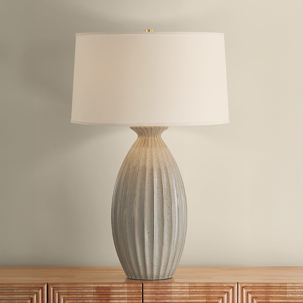Hudson Valley Box Elder Table Lamp Aged Brass detail view 5