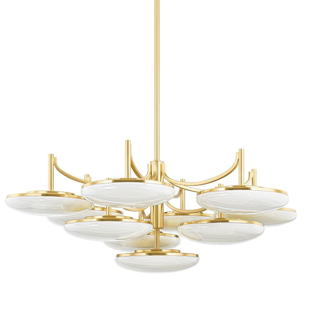 Hudson Valley Bregman Pendant Aged Brass