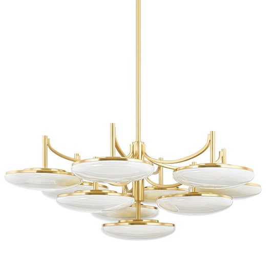 Hudson Valley Bregman Pendant Aged Brass