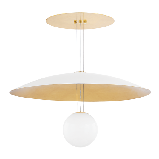 Hudson Valley Brim Chandelier Soft White/Gold Leaf