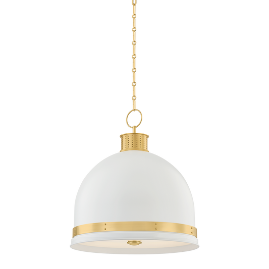 Hudson Valley Briscoe 3-Light Pendant Aged Brass