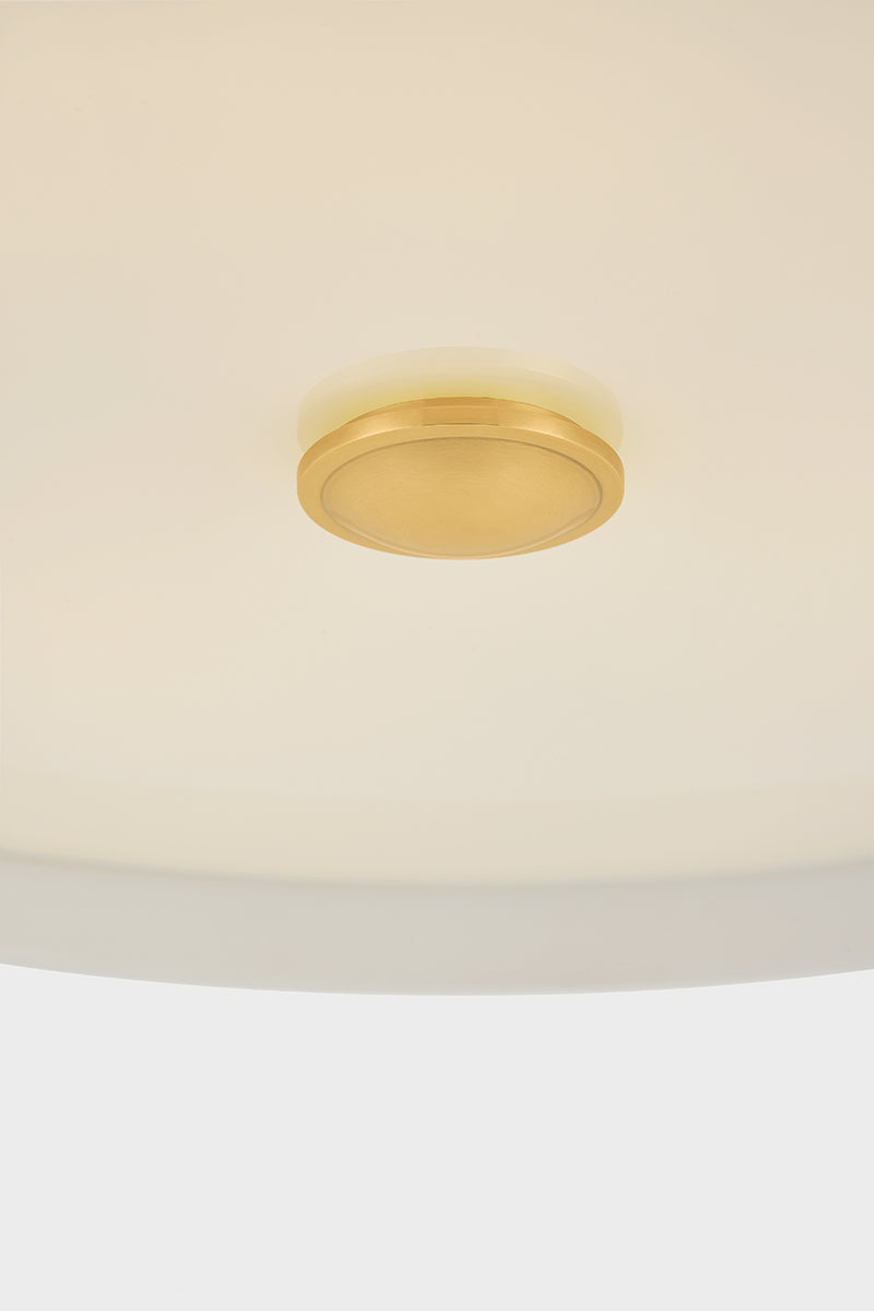 Hudson Valley Briscoe 3-Light Pendant in Aged Brass, room setting 2