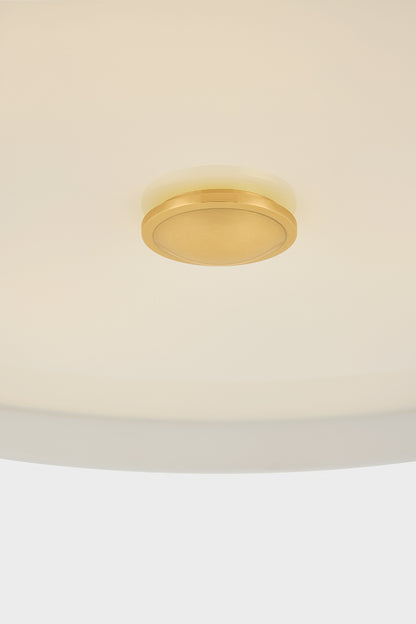 Hudson Valley Briscoe 3-Light Pendant in Aged Brass, room setting 2