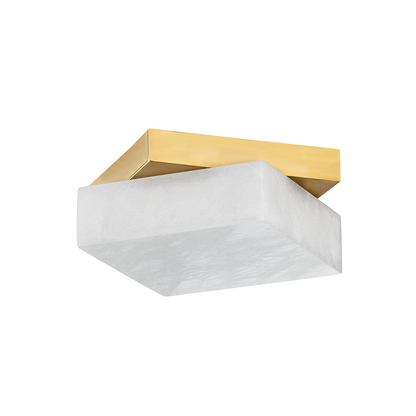 Hudson Valley Brockton Flush Mount Aged Brass