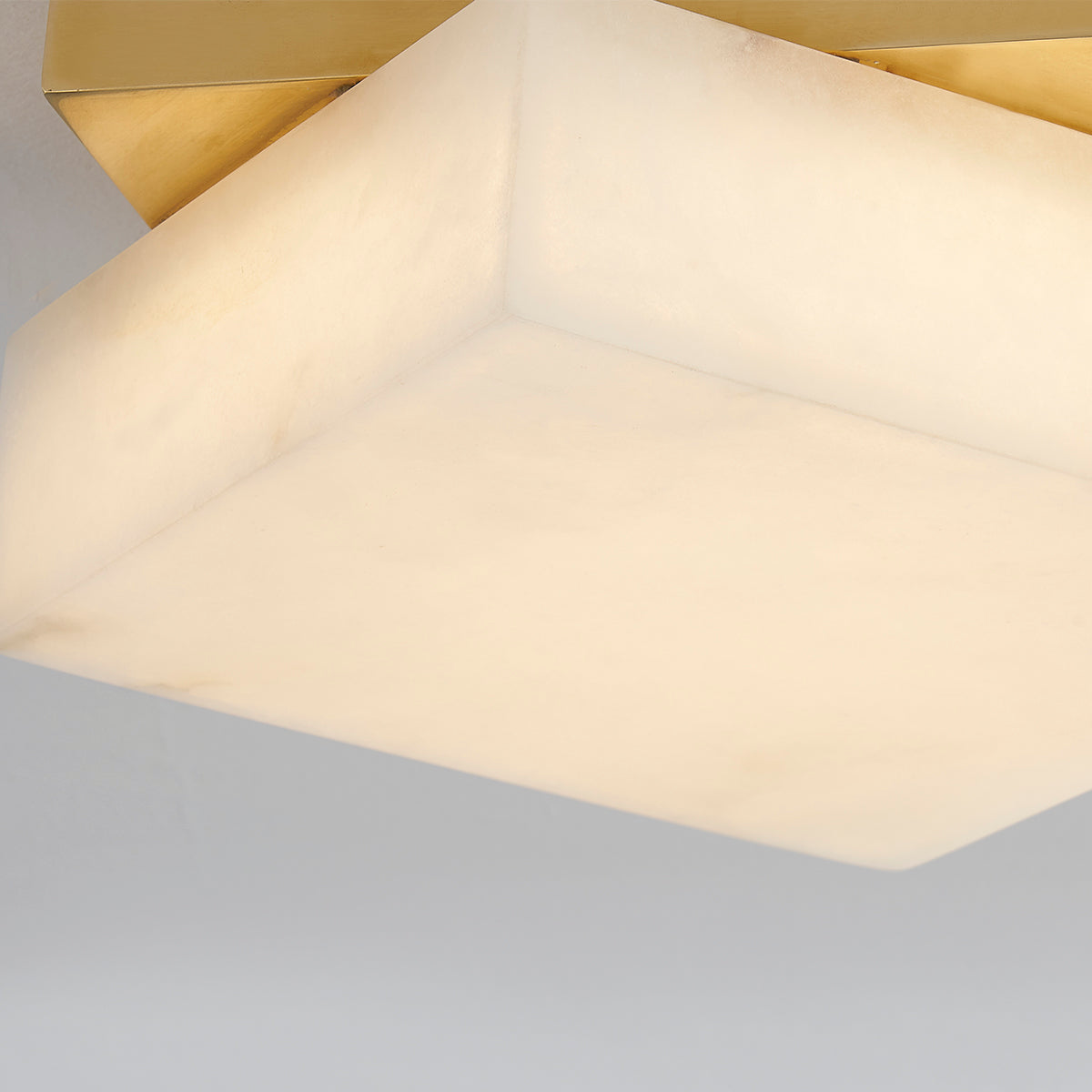 Hudson Valley Brockton Flush Mount in Aged Brass, alternate view 1