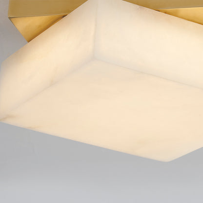 Hudson Valley Brockton Flush Mount in Aged Brass, alternate view 1