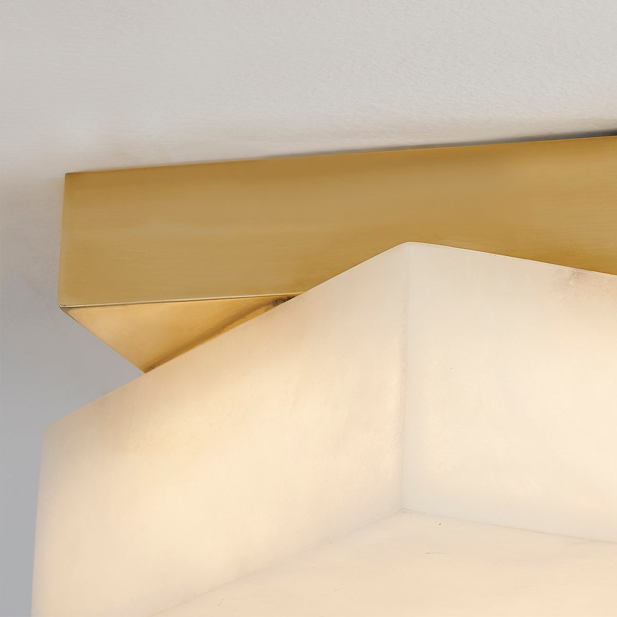 Hudson Valley Brockton Flush Mount in Aged Brass, alternate view 2