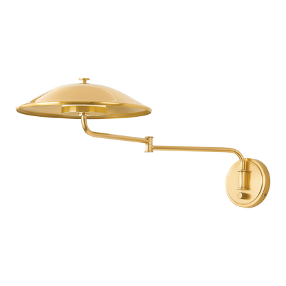 Hudson Valley Brockville Wall Sconce Aged Brass