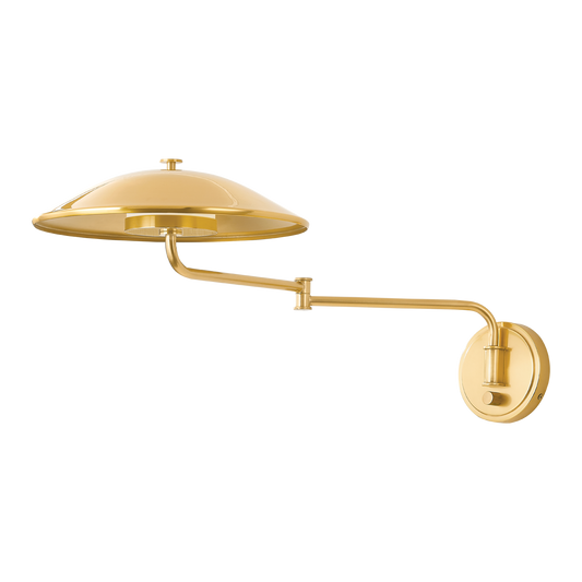 Hudson Valley Brockville Wall Sconce Aged Brass