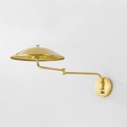 Hudson Valley Brockville Wall Sconce Aged Brass detail view 1