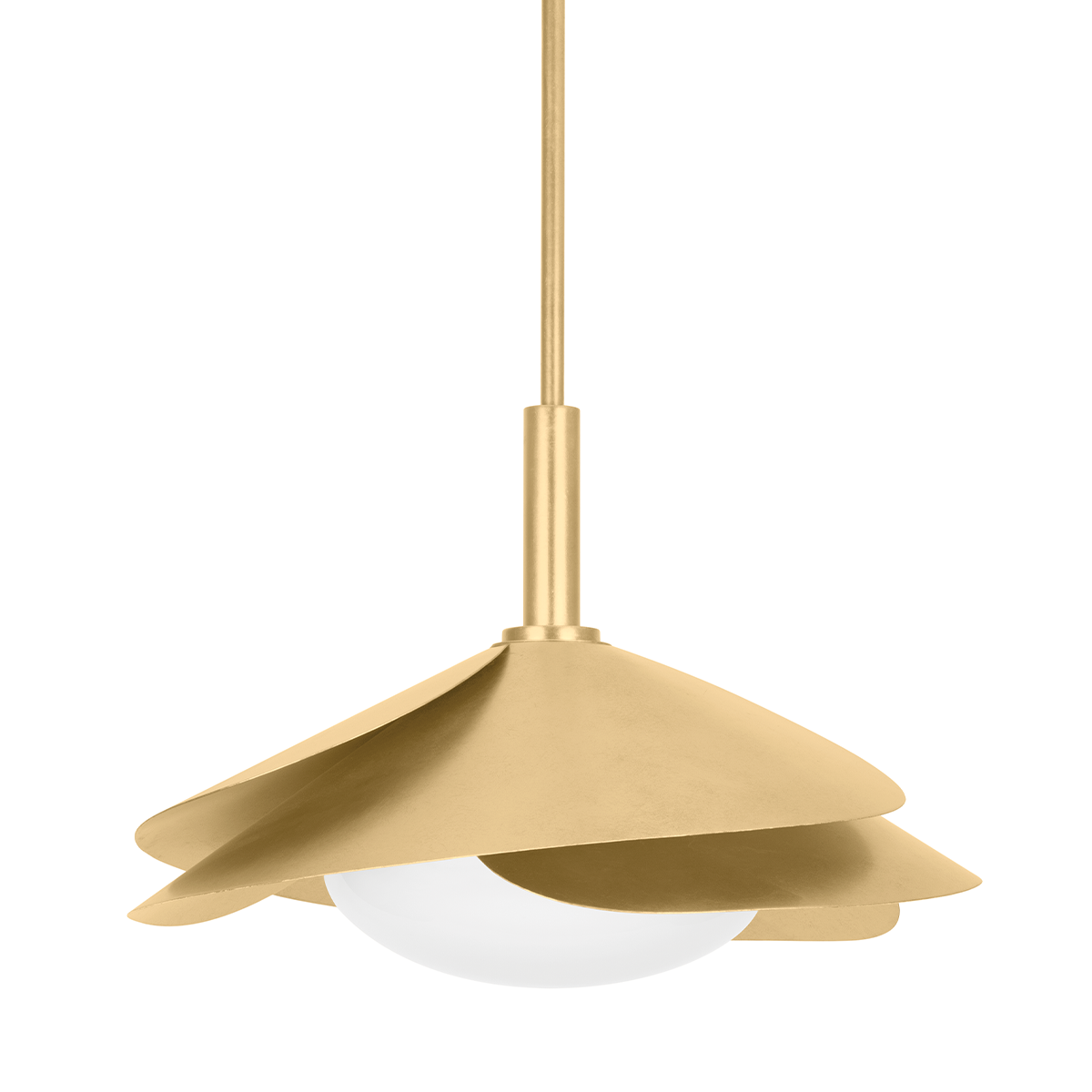 Hudson Valley Brookhaven 22" Pendant Vintage Gold Leaf