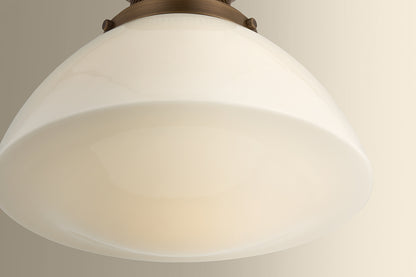 Hudson Valley Bruceville 12.25" Flush Mount Historic Bronze detail view 4
