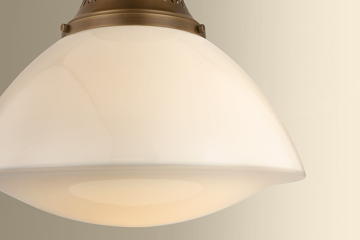 Hudson Valley Bruceville 16" Flush Mount in Historic Bronze, room setting 2