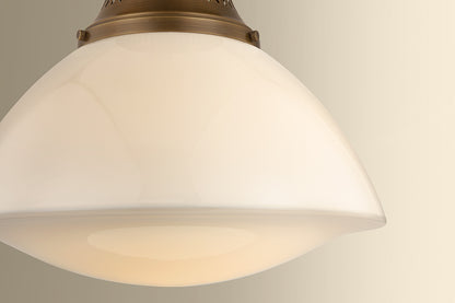 Hudson Valley Bruceville 16" Flush Mount in Historic Bronze, room setting 2