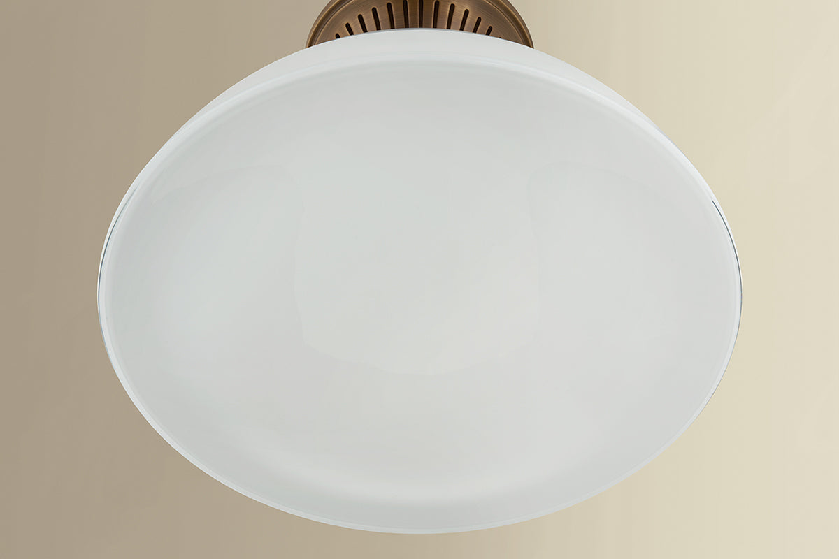 Hudson Valley Bruceville 16" Flush Mount in Historic Bronze, room setting 4