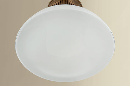 Hudson Valley Bruceville 16" Flush Mount in Historic Bronze, room setting 4