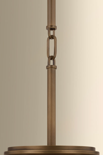 Hudson Valley Bruceville 16" Pendant in Historic Bronze, room setting 3