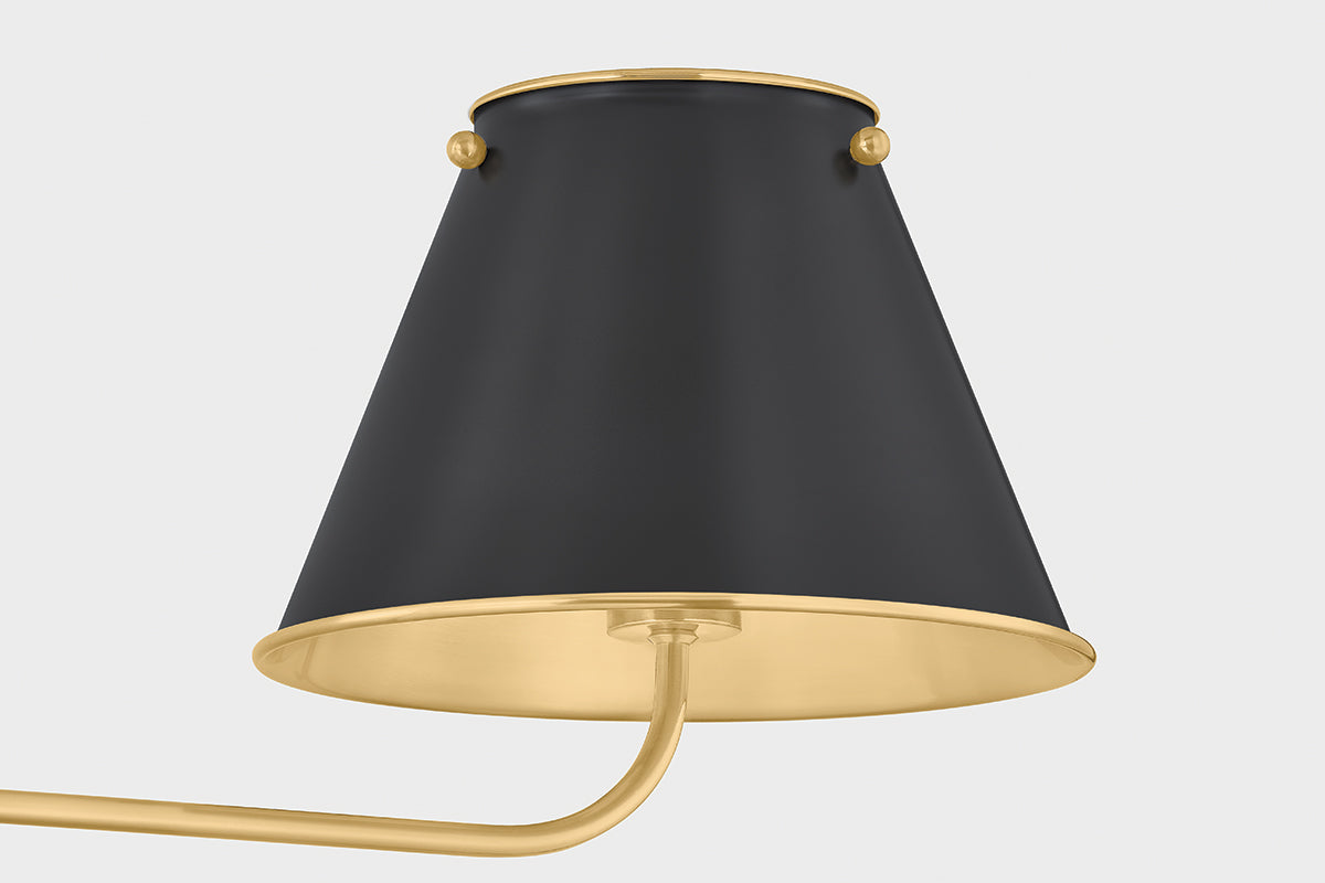 Hudson Valley Burghley 2-Light Linear Chandelier in Aged Brass / Distressed Bronze, room setting 4